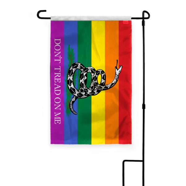 AGAS Dont Tread on Me Pride Garden Flag 12x18 inch