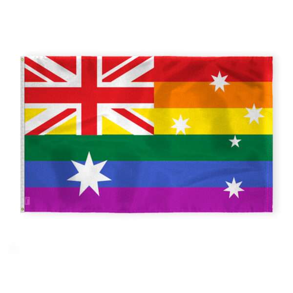 AGAS Australia Pride Flag 4x6 Ft - Printed 200D Nylon