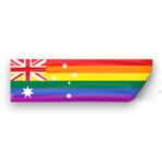 Australia Pride Flag 3x10 inch