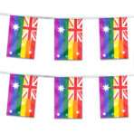 AGAS Australia Pride Streamers for Party 60 Ft long