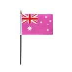 AGAS Small Australia Pink Pride Flag 4x6 inch Flag
