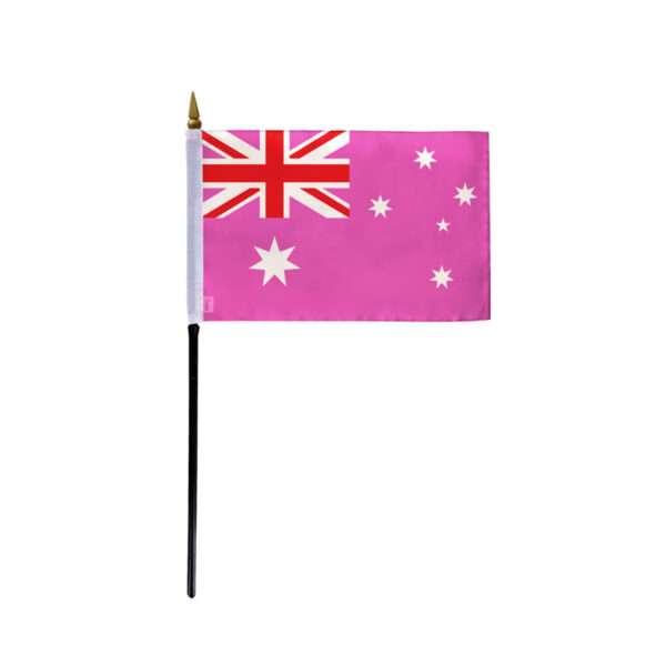 AGAS Small Australia Pink Pride Flag 4x6 inch Flag