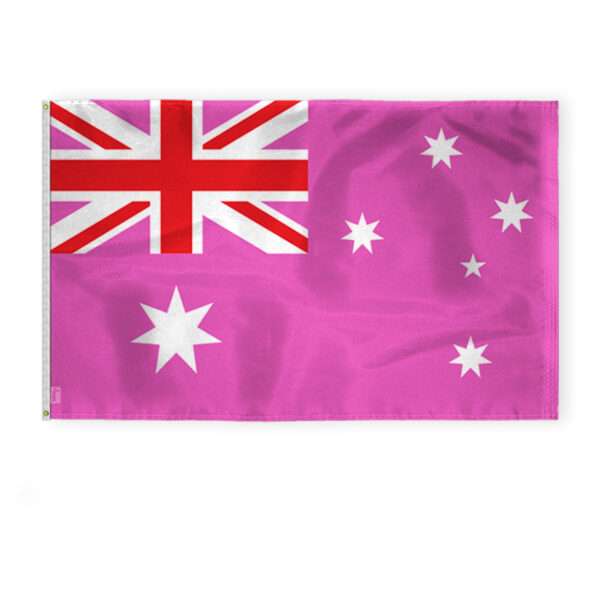 AGAS Australia Pink Pride Flag 5x8 Ft - Printed 200D Nylon