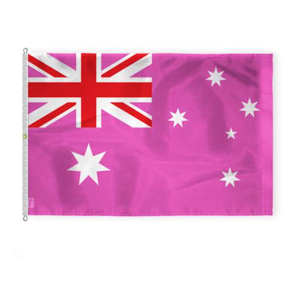 AGAS Large Australia Pink Pride Flag 10x15 Ft - Printed 200D Nylon