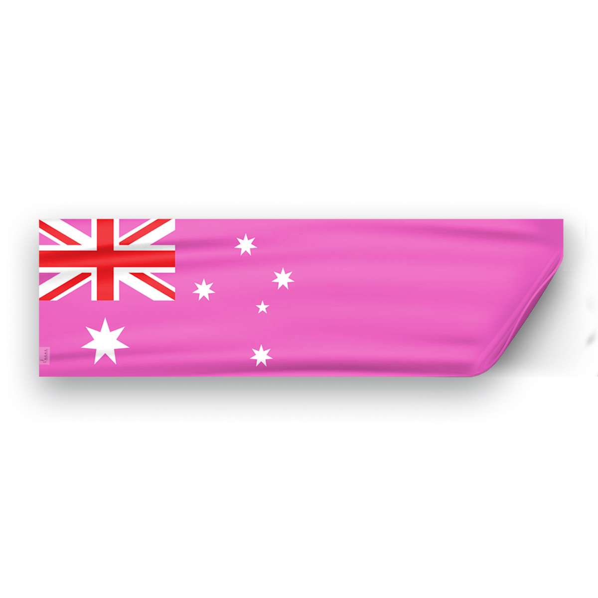 AGAS Australia Pink Pride Flag 3x10 inch Static Window Cling