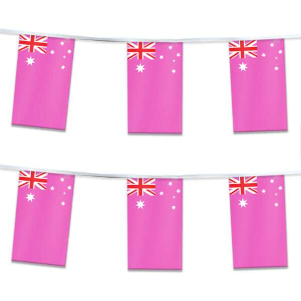 AGAS Australia Pink Pride Streamers for Party 60 Ft long - 5 Mil Plastic