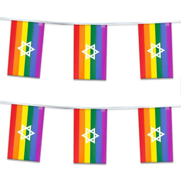 AGAS Israel Rainbow Streamers for Party 60 Ft long
