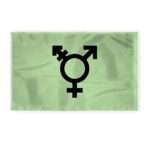 AGAS Israel Jewish Trans Pride Flag 5x8 Ft - Printed 200D Nylon
