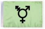 AGAS Israel Trans Motorcycle Flag 6x9 inch