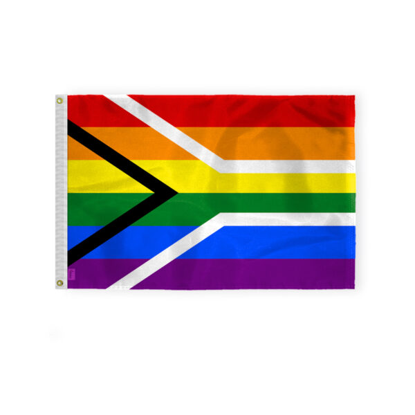 AGAS South Africa Rainbow Gay Pride Flag 2x3 Ft