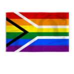 AGAS Large South Africa Rainbow Gay Pride Flag 6x10 Ft