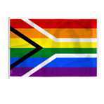 AGAS Large South Africa Rainbow Gay Pride Flag 8x12 Ft