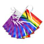 AGAS South Africa Rainbow Gay Pride Streamers for Party 60 Ft long