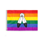 AGAS Two-Spirit Rainbow Flag 3x5 Ft - Double Sided Polyester