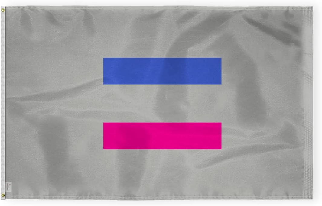 AGAS Androgynous Pride Flag 4x6 Ft - Double Sided Printed 200D Nylon