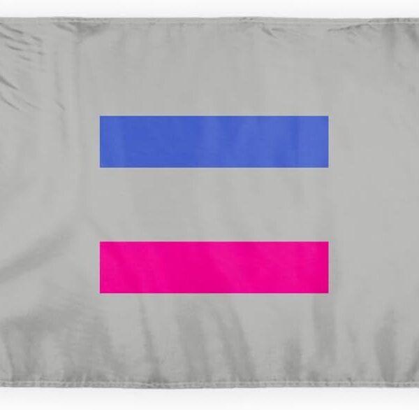 AGAS Androgynous Pride Motorcycle Flag 6x9 inch