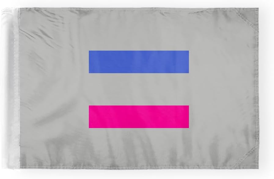 AGAS Androgynous Pride Motorcycle Flag 6x9 inch