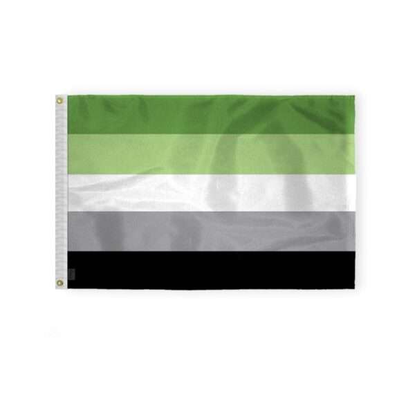 AGAS Aromantic Pride Flag 2x3 Ft - Double Sided Printed 200D Nylon
