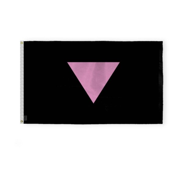 AGAS Pink Triangle Pride Flag 3x5 Ft - Printed 200D Nylon
