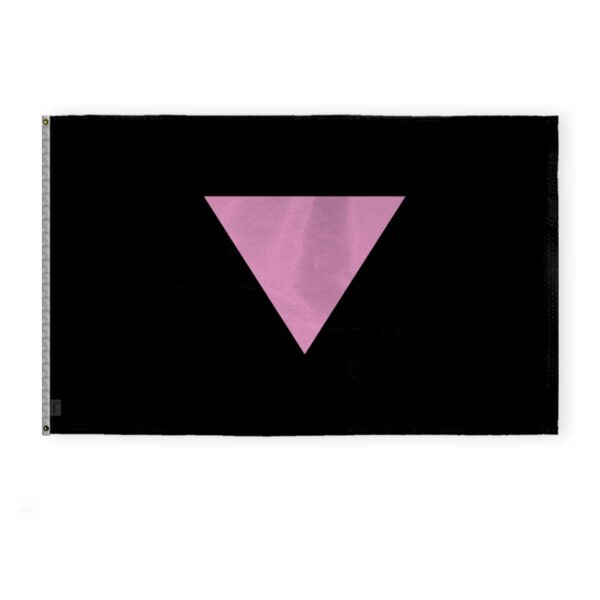 AGAS Pink Triangle Pride Flag 4x6 Ft - Printed 200D Nylon