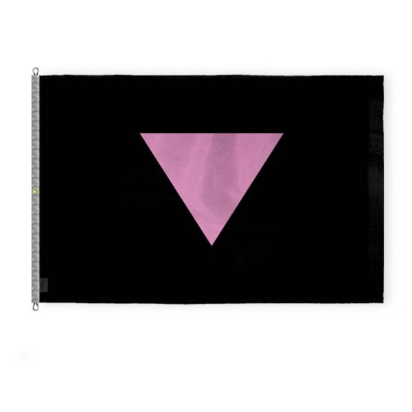 AGAS Large Pink Triangle Pride Flag 10x15 Ft - Printed 200D Nylon