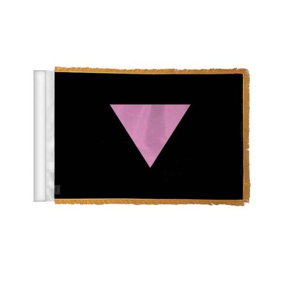 AGAS Pink Triangle Pride Antenna Aerial Flag