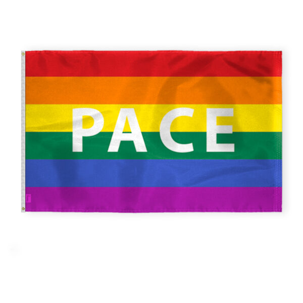 AGAS Large Pace Rainbow Pride Flag 6x10 Ft