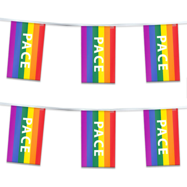 AGAS Rainbow Pace Letter Streamers for Party 60 Ft long