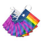 AGAS Texas Rainbow Streamers for Party 60 Ft long