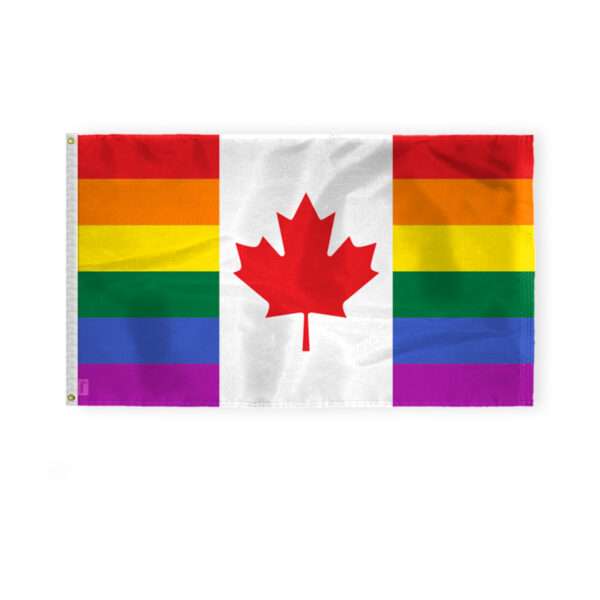 AGAS Canada Pride Flag 3x5 Ft - Printed 200D Nylon