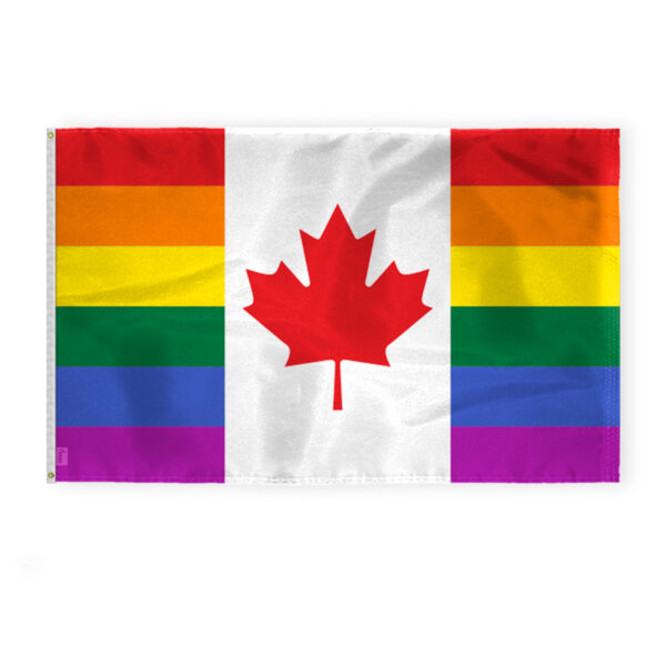 AGAS Canada Pride Flag 4x6 Ft - Printed 200D Nylon
