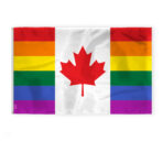 AGAS Large Canada Pride Flag 6x10 Ft - Printed 200D Nylon