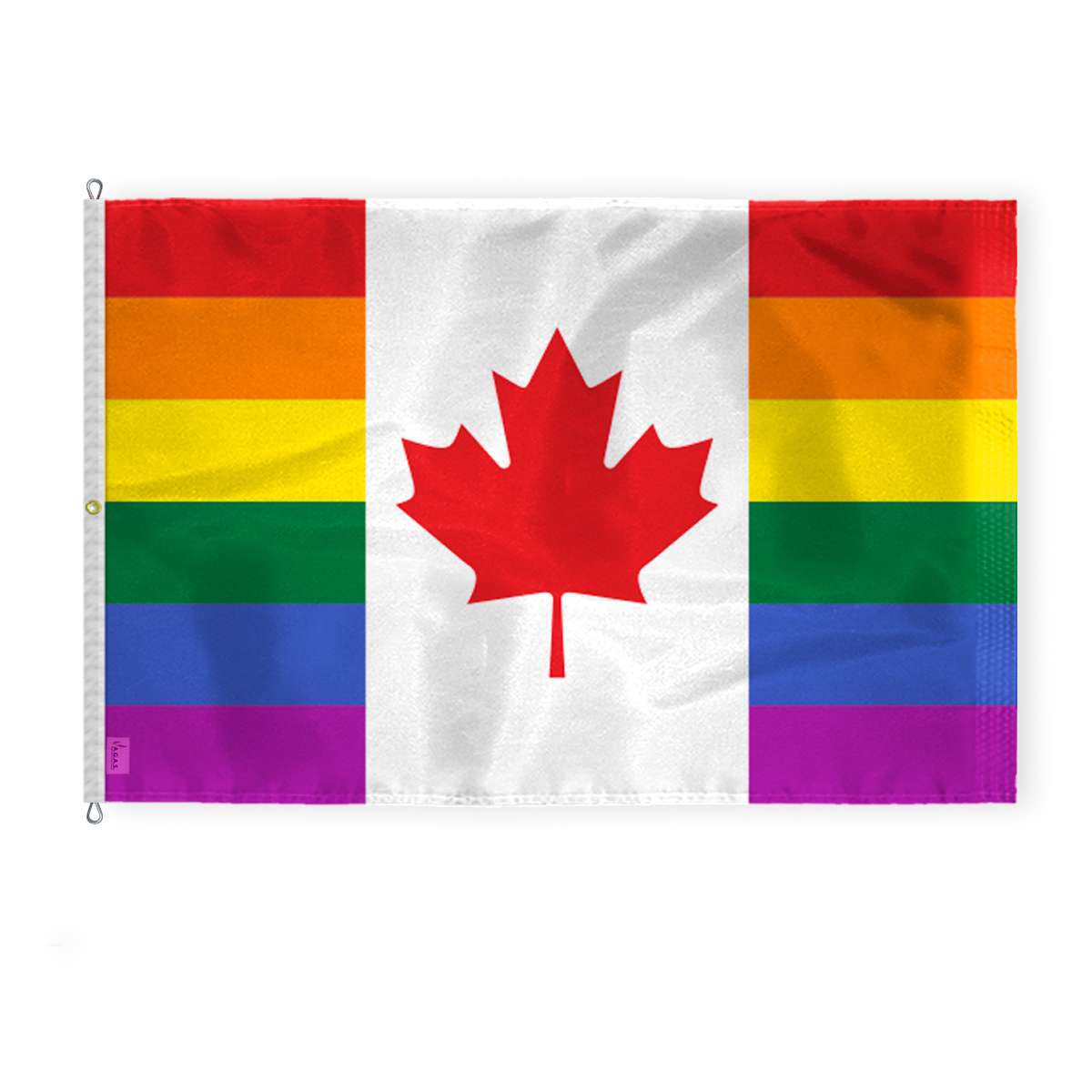 AGAS Large Canada Pride Flag 8x12 Ft - Printed 200D Nylon