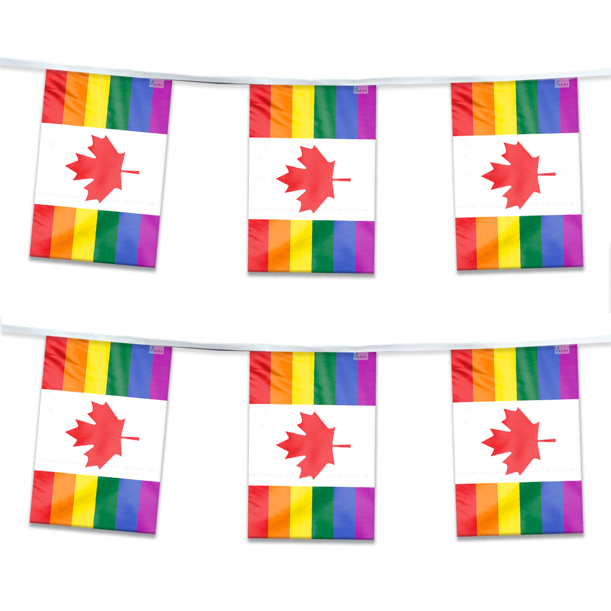 AGAS Canada Pride Streamers for Party 60 Ft long
