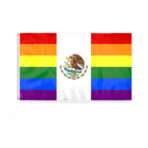 AGAS Mexico Rainbow Flag 3x5 Ft - Polyester