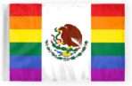 AGAS Mexico Rainbow Motorcycle Flag 6x9 inch