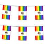 AGAS Mexico Rainbow Streamers for Party 60 Ft long