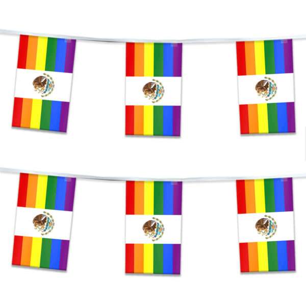 AGAS Mexico Rainbow Streamers for Party 60 Ft long