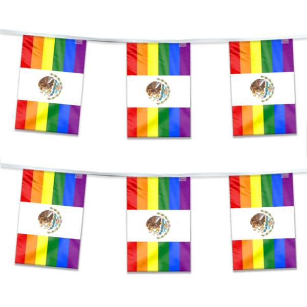 AGAS Mexico Rainbow Streamers for Party 60 Ft long