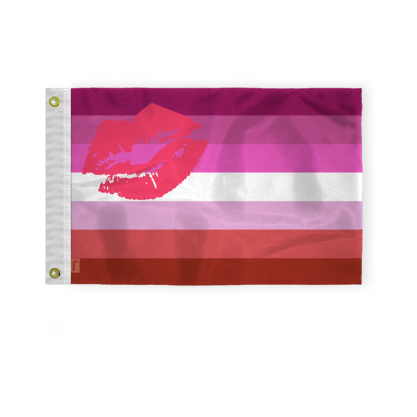 AGAS Lipstick Lesbian Pride Boat Nautical Flag 12x18 Inch