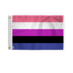 AGAS Genderfluid Pride Boat Nautical Flag 12x18 Inch