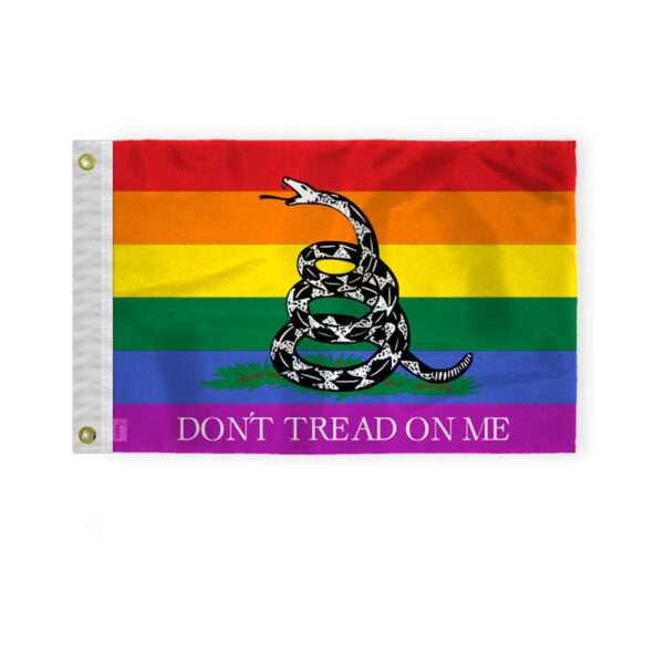 AGAS Dont Tread on Me Pride Boat Nautical Flag 12x18 Inch