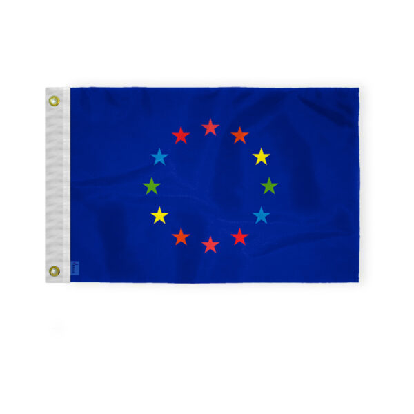 AGAS Gay European Boat Nautical Flag 12x18 Inch