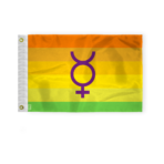 AGAS Hermaphrodite Double Mars and Venus Pride Boat Nautical Flag 12x18 Inch