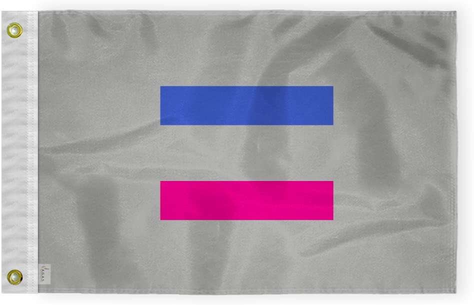 AGAS Small Androgynous Pride Boat Nautical Flag 12x18 Inch
