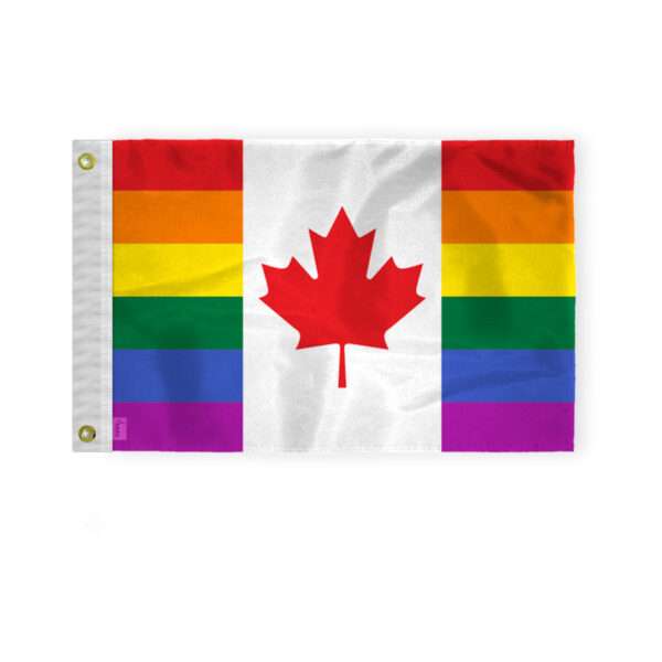 AGAS Canada Pride Boat Nautical Flag 12x18 Inch
