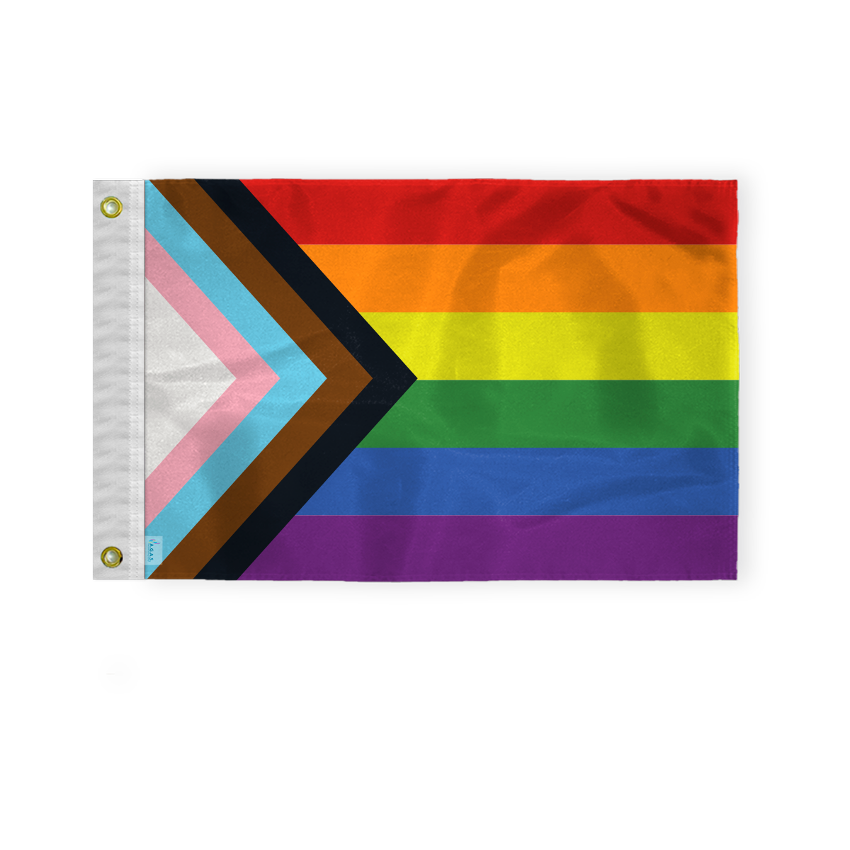 AGAS Progressive Pride Mini Flag 6 Stripes 12x18 inch