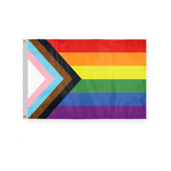 AGAS Mfg 2' x 3' Progressive Pride Flag 6 Stripes