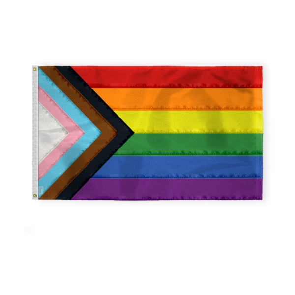 AGAS Flags 4' x 6' Progressive Pride Deluxe Sewn Flag