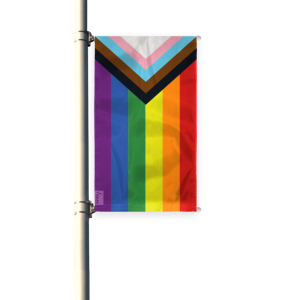 AGAS Flags 3' x 8' Progressive Light Post Banner - 200D Nylon Material
